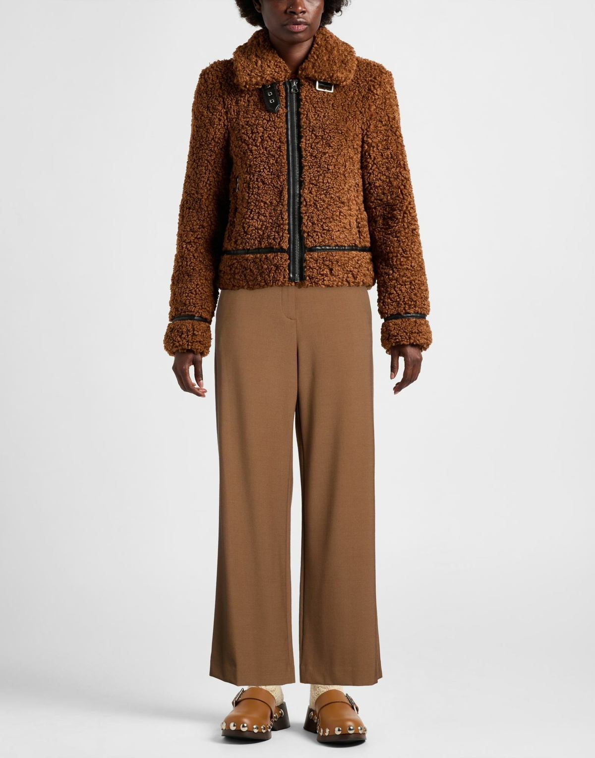 Maje Womens Pants Khaki