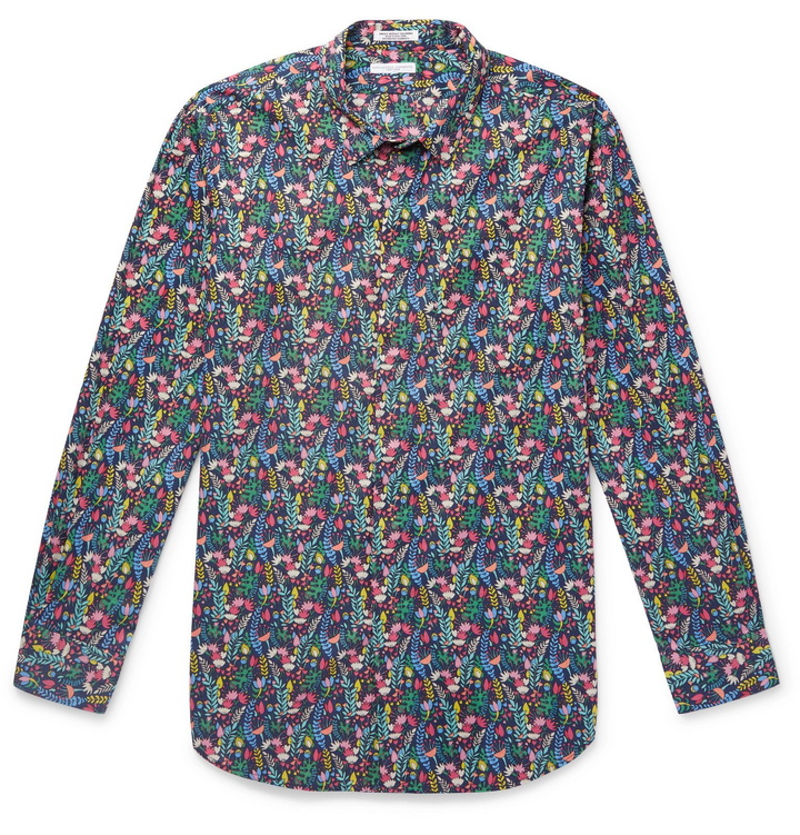 Photo: Engineered Garments - Floral-Print Cotton Shirt - Blue