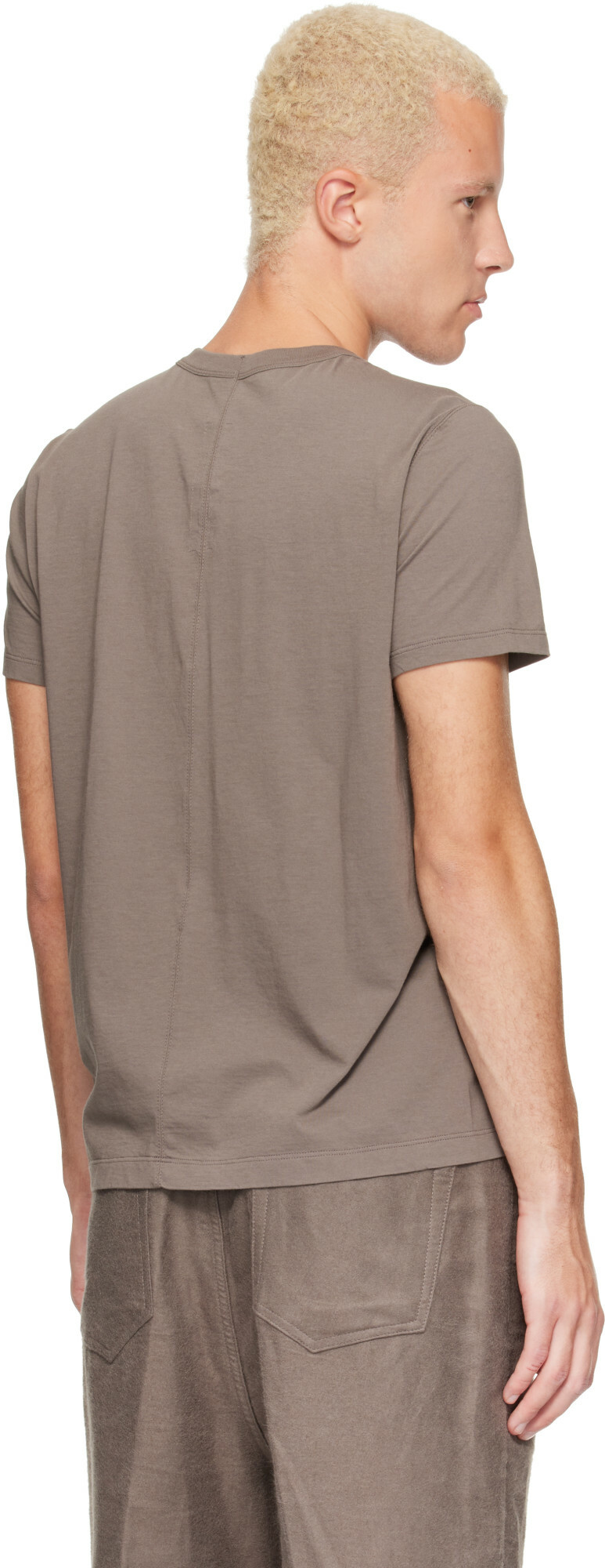 Rick Owens Taupe Tower Short Level T-Shirt
