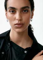 Otiumberg Roscida Quartz Sterling Silver Hoop Earrings - One Size