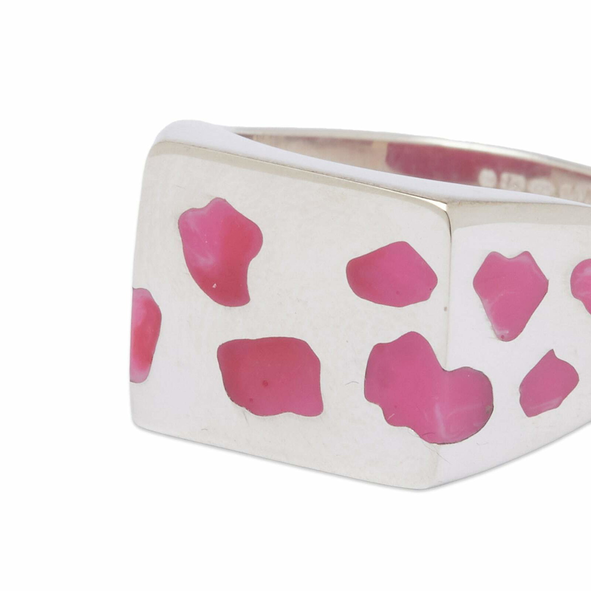 Ellie Mercer Women's Multi Piece Ring in Silver/Pink