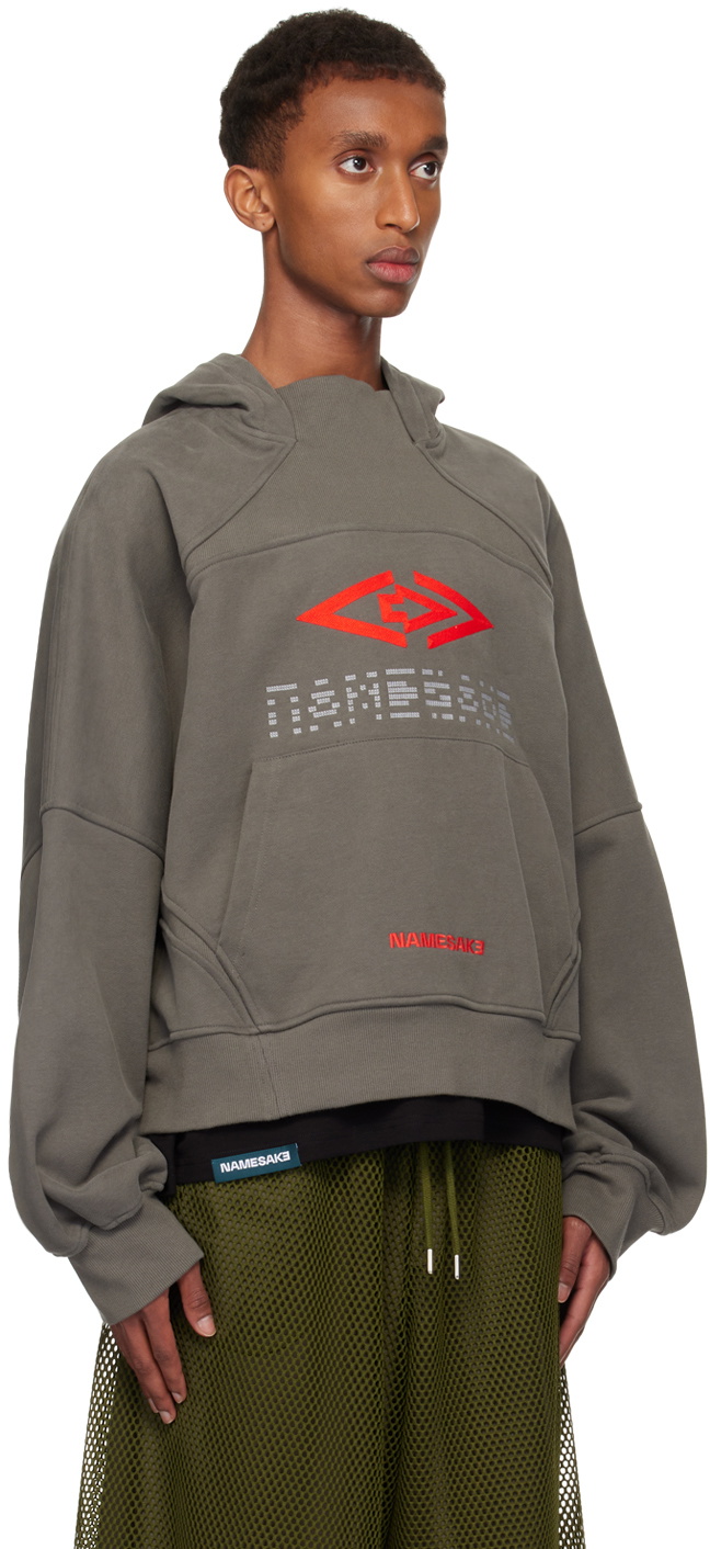 NAMESAKE Gray Chester Pullover Hoodie