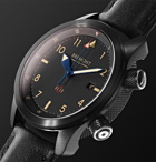 Bremont - U-2/51-JET Automatic 43mm Stainless Steel and Leather Watch - Black