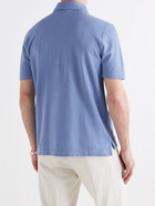 RUBINACCI - Cotton-Jersey Polo Shirt - Blue