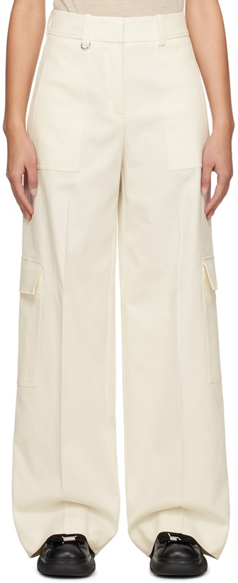 Photo: BOSS White Creased Trousers