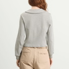 My Mum Made It Women's Polo Long Sleeve Top in Grey