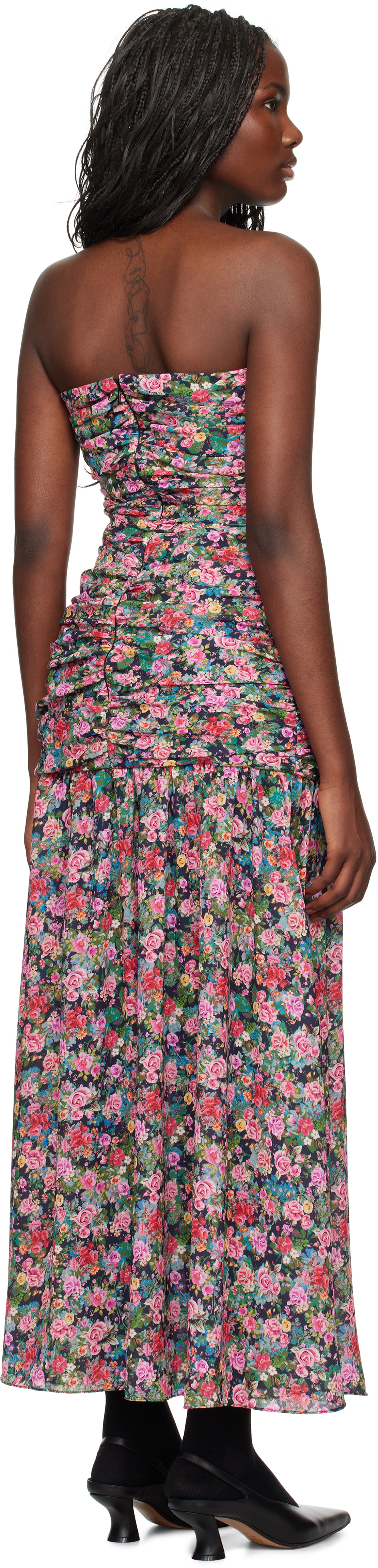 Kika Vargas Multicolor Viola Maxi Dress