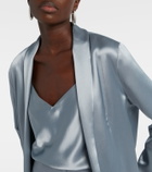 Galvan Julianne satin blazer