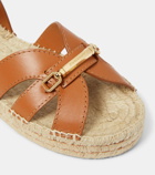 Zimmermann Prisma leather espadrille sandals