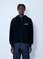 Awake NY Logo Motif Hooded Sweatshirt