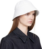 Jil Sander Off-White Linen Bucket Hat