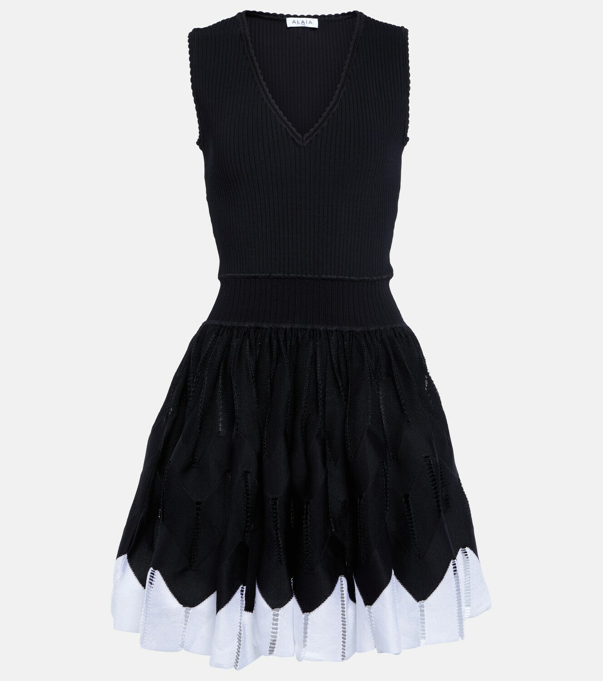 ALAIA ワンピース V-neck minidress 753011 Alaïa V-neck minidress ALAÏA