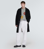 Acne Studios Floral wool-blend sweater