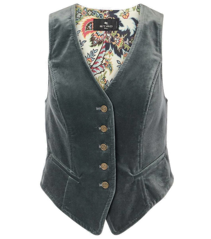 Photo: Etro Velvet vest