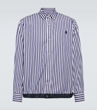 Sacai Striped cotton poplin shirt