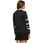 Valentino Black Macro VLTN Grid Sweatshirt