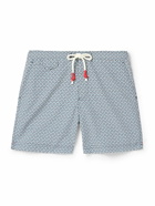 Orlebar Brown - Standard Scara Straight-Leg Mid-Length Printed Recycled Swim Shorts - Blue
