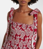 Erdem Floral cotton-blend lace midi dress