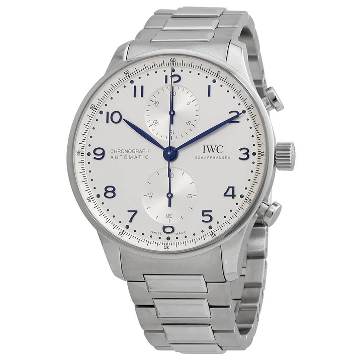 Photo: IWC Portugieser Chronograph Automatic Silver Dial Mens Watch IW371617
