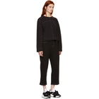 MM6 Maison Martin Margiela Black French Terry Lounge Pants