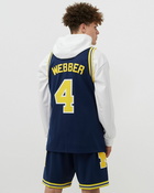 Mitchell & Ness Ncaa Swingman Jersey University Of Michigan 1991 92 Road Chris Webber #4 Blue - Mens - Jerseys