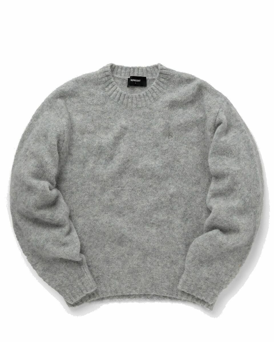 Photo: Represent Alpaca Knit Sweater Grey - Mens - Pullovers
