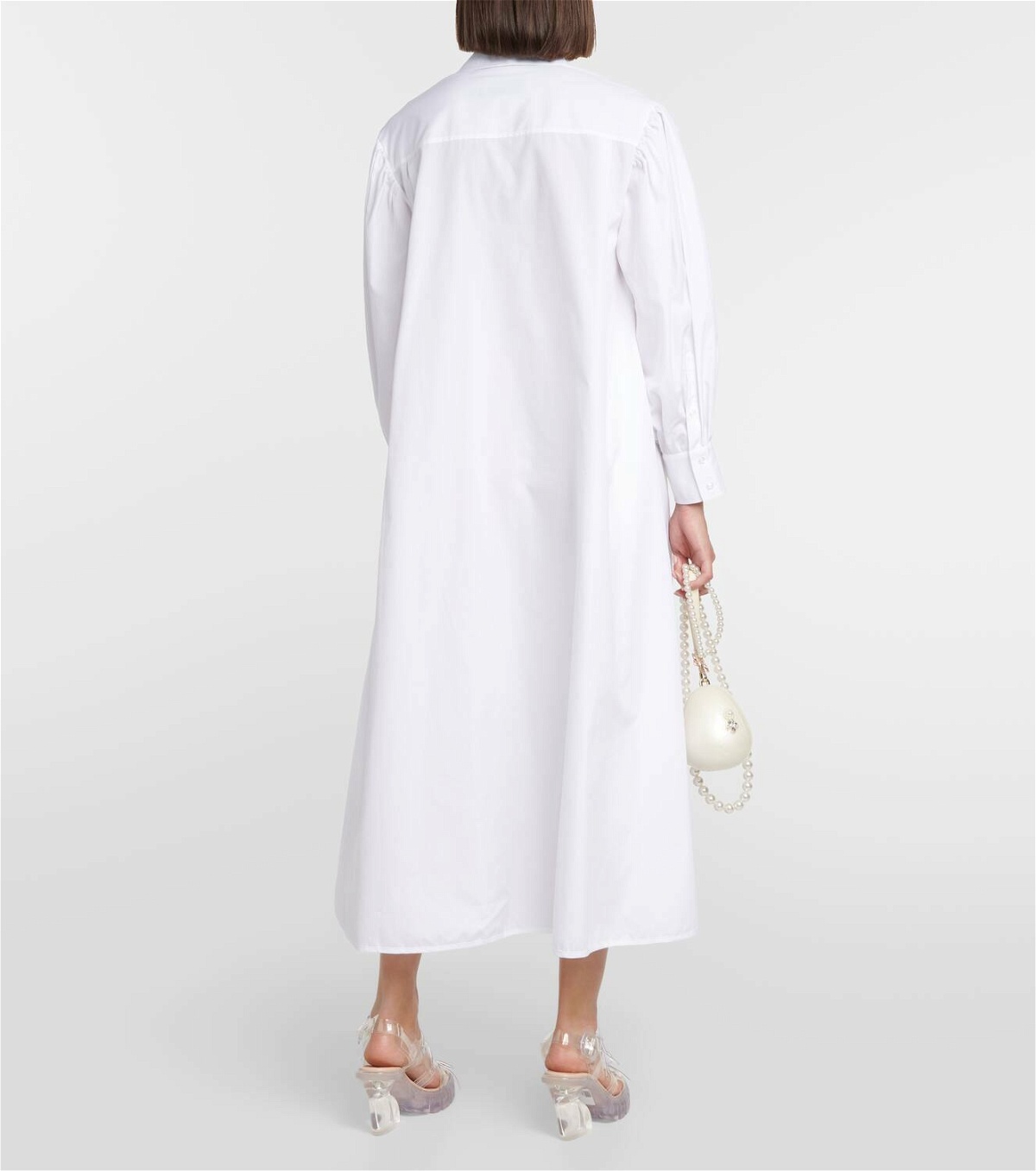 Simone Rocha Crystal-embellished cotton midi dress Simone Rocha