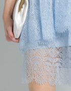 Ermanno Scervino Womens Mini skirt Sky in Blue