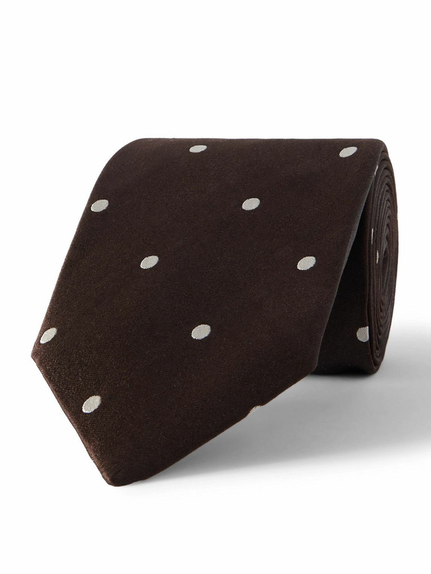 Photo: TOM FORD - 8cm Polka-Dot Silk-Satin Tie