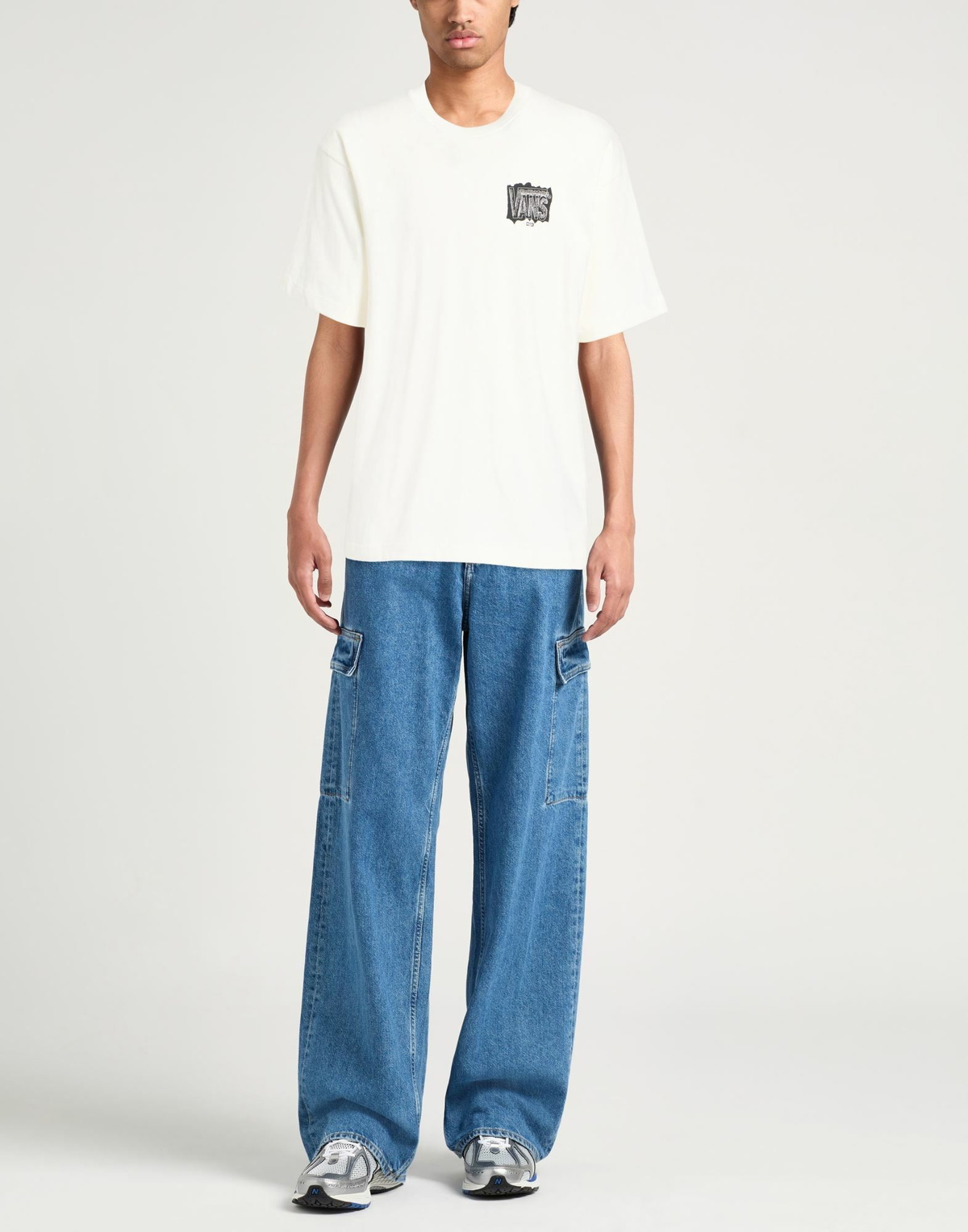 Vans Mens T-shirt in Ivory