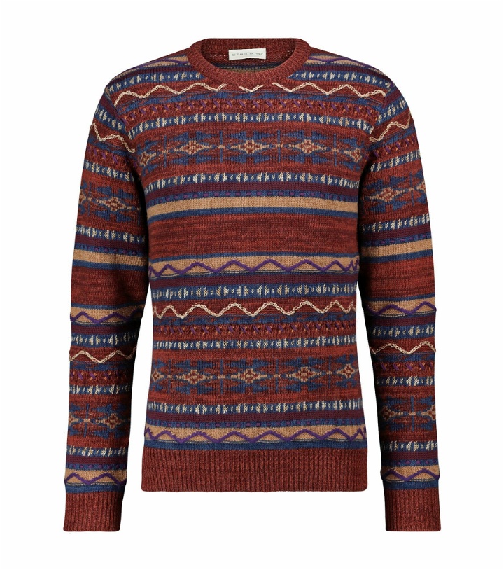 Photo: Etro - Jacquard patchwork sweater