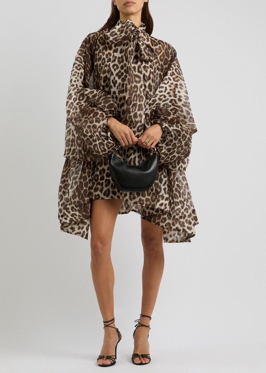 Zimmermann Illustration Billow Leopard-print Organza Mini