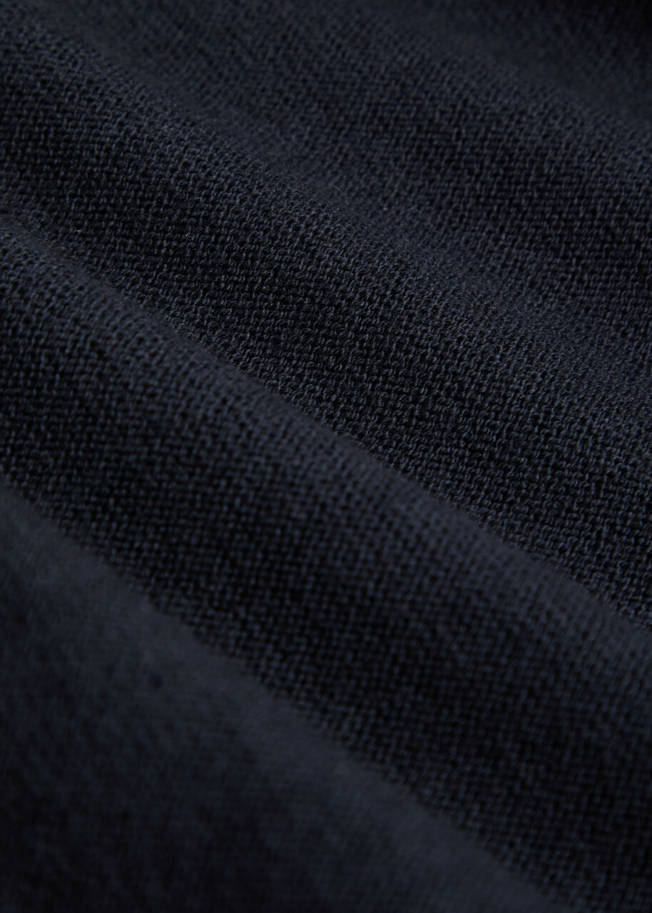 A.P.C. Cotton and Cashmere-blend Polo Shirt Navy