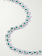 Hatton Labs - Daisy Silver Cubic Zirconia Tennis Necklace