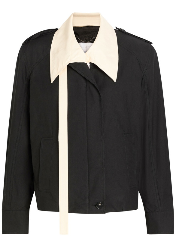 Photo: Stella Mccartney Double-layered Cotton-poplin Jacket Black