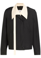 Stella Mccartney Double-layered Cotton-poplin Jacket Black