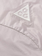 Nike - ACG Cinder Cone Logo-Embroidered Nylon Hooded Jacket - Gray