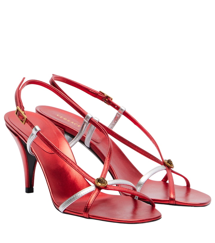 Photo: Versace Valentina leather slingback sandals