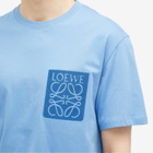 Loewe Men's Anagram Fake Pocket T-Shirt in Riviera Blue