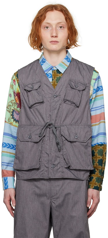 Photo: Engineered Garments Gray C-1 Vest