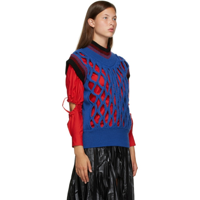 Cotton Jacquard Knit Vest Calvin Klein®