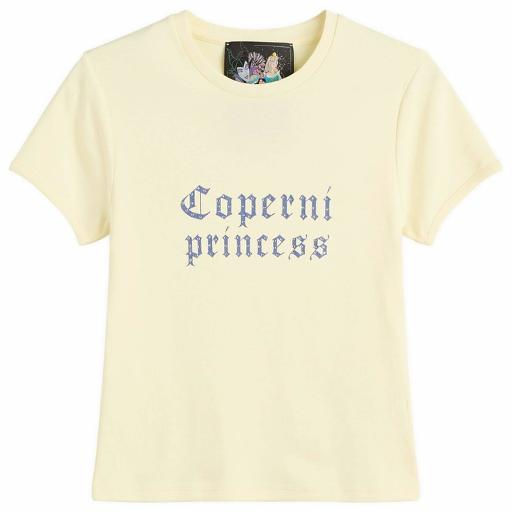 Photo: Coperni Women's Disney X Princess Baby T-Shirt in Yellow