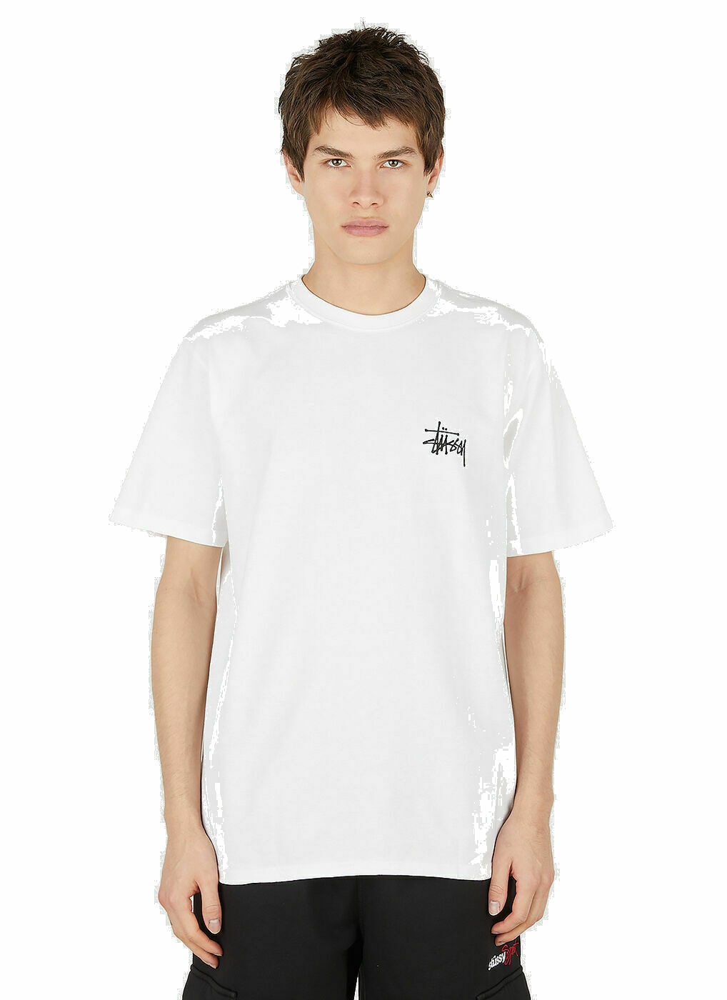 Photo: Stüssy Logo Print T-Shirt male White