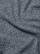 DE BONNE FACTURE - Mélange Loopback Cotton-Jersey Sweatshirt - Blue - L