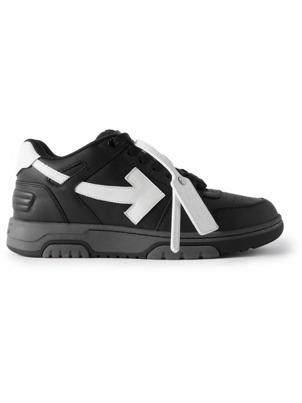 Photo: Off-White - Out of Office Leather Sneakers - Black