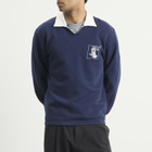 Palmes Men's Boot Open Rugby Shirt in Navy