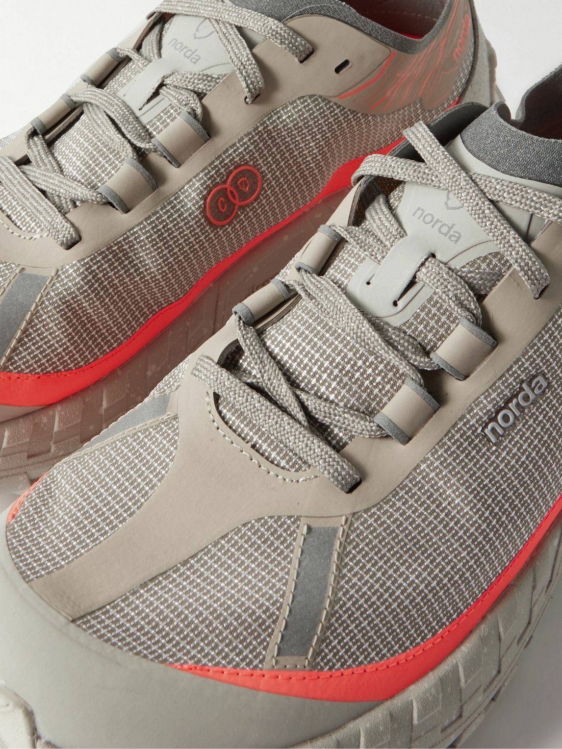 norda - Ciele Athletics 001 Scuba-Trimmed Mesh Running Sneakers - Neutrals