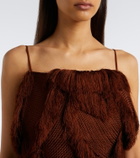 Xu Zhi Braided fringed top