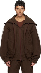 EGONlab Brown Fusion Track Jacket