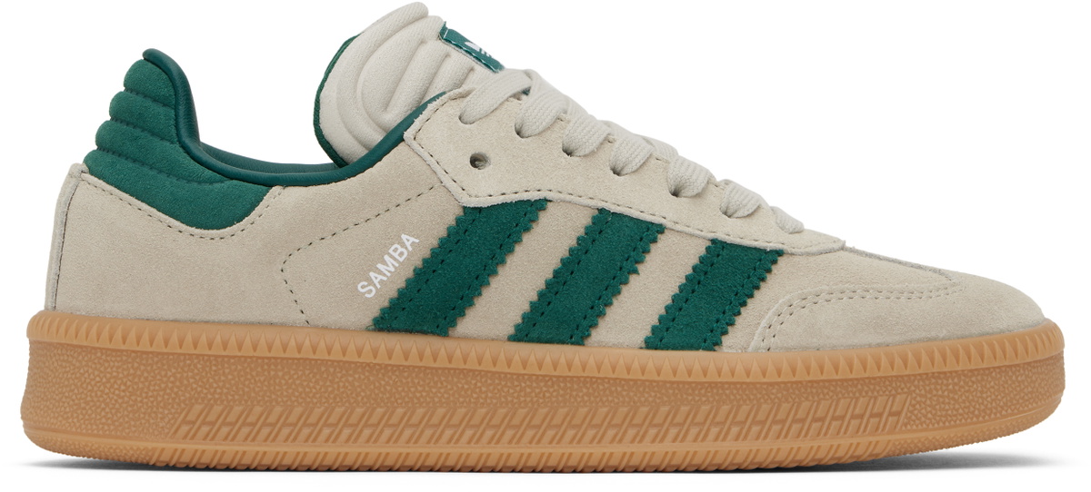 adidas gazelle silver green womens Adidas - Samba XLG Beige Sneakers main image 1